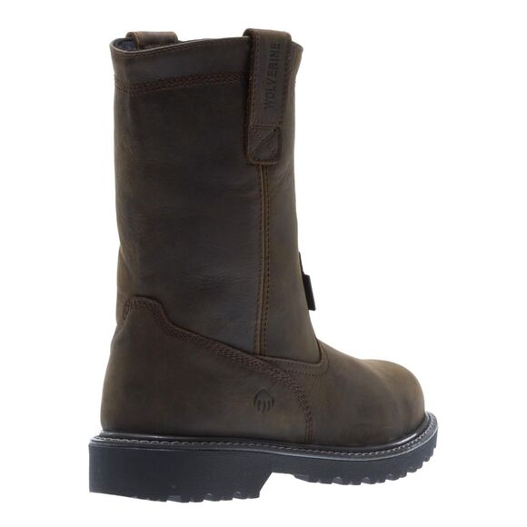 Wolverine Men's 11 Floorhand Waterproof 10" Steel Toe Work Boot brown - Picture 3 of 8